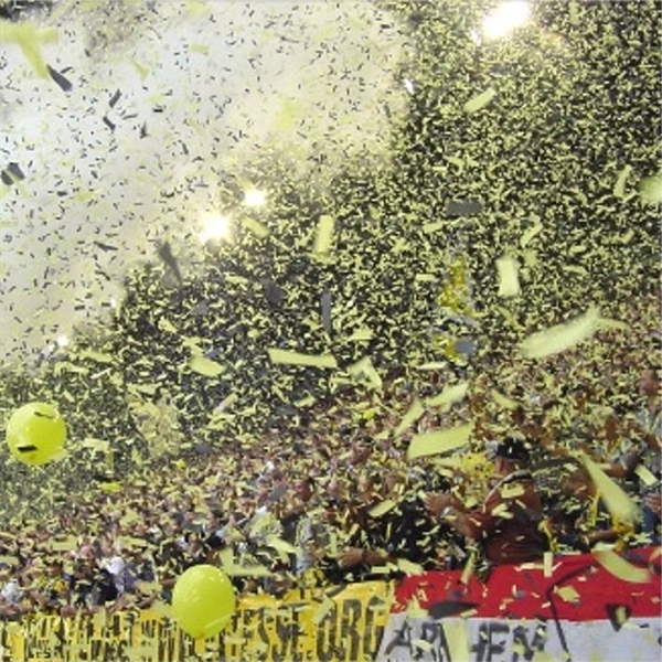 Confettiworld Konfettirør Papir Gul BIO 5001Yellow